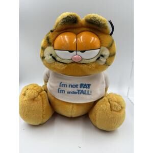 Vintage 1978 Dankin Garfield Cat “I’m Not Fat I’m Under Tall” T-Shirt Plush
